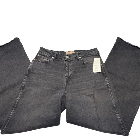 7 For All Mankind Women’s Luxe Vintage Wide-Leg Jeans – Black, Size 31 - Picture 1 of 1